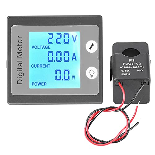Digitaler Stromzähler mit CT, AC 80-260V 0-100A 22KW Multifunktionsschaltung Amperemeter/Voltmeter Leistungsmesser Panel Monitor Alarmer PEACEFAIR STN Bildschirm + Open CT Tester Digitaler Stromzähler mit CT, AC 80-260V 0-100A 22KW Multifunktionsschaltung Amperemeter/Voltmeter Leistungsmesser Panel Monitor Alarmer PEACEFAIR STN Bildschirm + Open CT Tester von Fyearfly