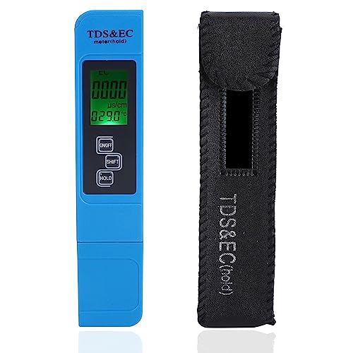Digitales PH/TDS-Messgerät, hochpräziser Wassertester, elektrischer Leitfähigkeitsteststift, für die Trinkwasserqualität im Haushalt, Pool, Hydroponik, Aquarium(LCD-Licht) von Fyearfly