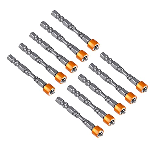 Fyearfly 10 x 65 mm PH2 Sechskantschaft magnetisches Anti-Rutsch-Schraubendreher-Bit-Set für einfache Gipskarton-Trockenbau-Installation von Fyearfly