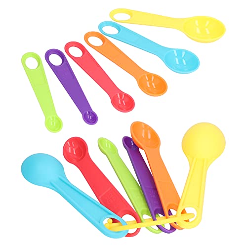 Fyearfly 12-teiliges buntes Messlöffel-Set, Kunststoff-Messbecher mit Skala, sicheres und praktisches Küchenwerkzeug zum Backen, präzise Messung Fyearfly 12-teiliges buntes Messlöffel-Set, Kunststoff-Messbecher mit Skala, sicheres und praktisches Küchenwerkzeug zum Backen, präzise Messung von Fyearfly