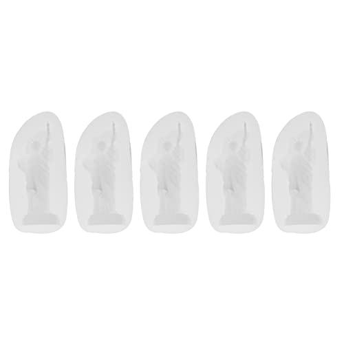 Fyearfly 5-teiliges transparentes Silikonformen-Set für selbstgemachte Kuchen, Seife, Kerzenherstellung, flexibel von Fyearfly