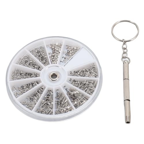 Fyearfly 600-teiliges Mini-Schrauben- und Muttern-Set für Uhrglas, Sonnenbrille, PC, Kamera-Reparatur-Set Fyearfly 600-teiliges Mini-Schrauben- und Muttern-Set für Uhrglas, Sonnenbrille, PC, Kamera-Reparatur-Set von Fyearfly