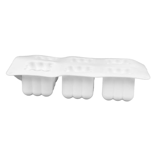 Fyearfly Blasen-Kerzenformen, 6 Mulden, leicht zu lösen, Silikon für selbstgemachte 3D-Schokoladenkuchen von Fyearfly