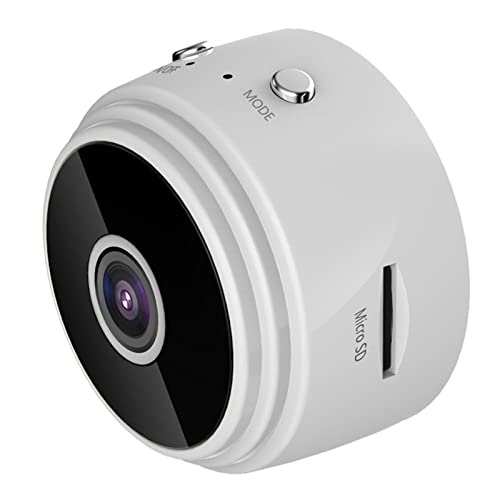 Fyearfly Drahtlose Überwachungskamera, A9 1080p Hd WiFi IP-Kamera Mini-Home-Innenraumkamera mit Smart Motion Tracking für Home Security Babyphone Haustiere, unterstützt TF-Karte(Weiß) von Fyearfly