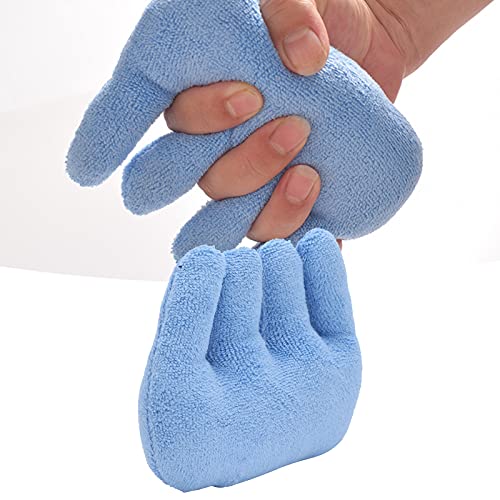 Fyearfly Fingerkontrakturkissen, Fingerspreizer Kissen, Handkontraktur Kissen Handflächengriffe Finger Rehabilitations Trainingsgerät Finger Separator Für Das Training Mit Den Fingern(Blau) von Fyearfly