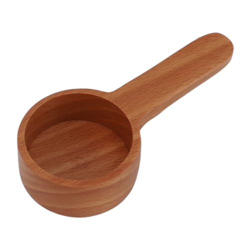 Fyearfly Kaffee-Messschaufel aus Holz, multifunktionaler Löffel für genaue Messung von Kaffee und Milchpulver, langlebiges Küchenwerkzeug, ergonomisches Design, Holzfarbe von Fyearfly