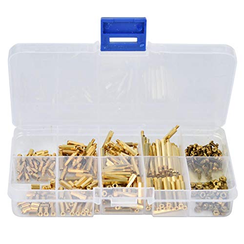 Fyearfly Sechskantschrauben 320 Stück M2 Messing Männlich Weiblich Hex Schrauben Nuss Sortiment Kit für DIY-Elektronikprojekte Motherboard Fyearfly Sechskantschrauben 320 Stück M2 Messing Männlich Weiblich Hex Schrauben Nuss Sortiment Kit für DIY-Elektronikprojekte Motherboard von Fyearfly