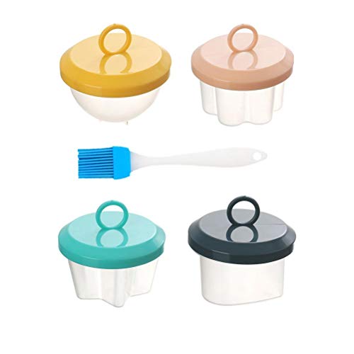 Fyearfly Silikon-Eier-Pochierbecher, antihaftbeschichtet, einfaches Frühstück, 4-teiliges Set Fyearfly Silikon-Eier-Pochierbecher, antihaftbeschichtet, einfaches Frühstück, 4-teiliges Set von Fyearfly