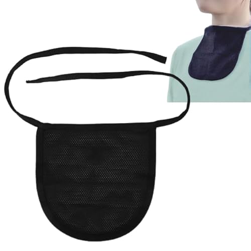 Hals Stoma Abdeckung, Hals Trachea Abdeckung, Einlagiger Tracheostomieschutz Hals Stoma Abdeckung reine Baumwolle vollständiger Hals Luftröhrenschutz Für Die Laryngektomie Tracheostomie(schwarz) von Fyearfly