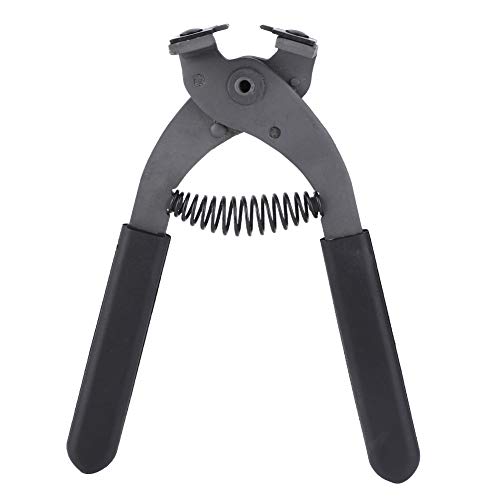 Fyearfly Lochzange für Leder, 17cm Hand Held Carbon Stahl Silent Zange Leder Handwerk Locher Werkzeug Lochstanze für Stoff, Biothane, Kunstleder 4mm (4 Zähne) von Fyearfly