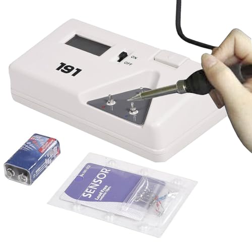Lötspitzen-Thermometer, 0–600 °C (1200 °F) Lötspitzenthermometer Digitaler Löttemperaturmesser Tragbares Elektronisches Lötspitzen-Thermometer Mit Batterie, Für Lötstation von Fyearfly