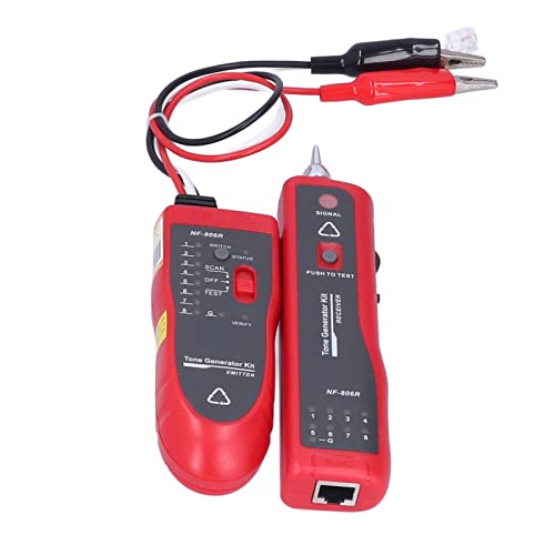 Netzwerkkabeltester Wire Tracker, NF-806R Wire Finder Poe Tester Cable Tracker Telefonleitungsfinder Anti-Burn-Kabeltester für Kommunikationsleitungen Testnetzwerkwartung von Fyearfly