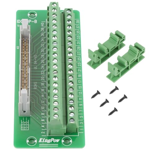 PLC Breakout Karte, IDC40P 40-Poliger Männlicher Stiftleisten-Klemmenblock Breakout-Modul-Steckverbinder-Leiterplattenträger Mit Din-Schienenhalterung, Für Mitsubish Servo, Sps PLC Breakout Karte, IDC40P 40-Poliger Männlicher Stiftleisten-Klemmenblock Breakout-Modul-Steckverbinder-Leiterplattenträger Mit Din-Schienenhalterung, Für Mitsubish Servo, Sps von Fyearfly
