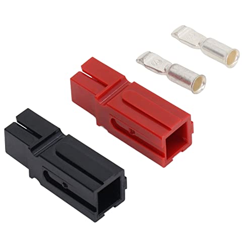 Praktischer Schneller Kabelstecker, 10Pcs Schnellanschluss 75A Hochstrom Batterie Stecker für 175a Kabelverschraubung Steckverbinder Batterieanschluss für Schnellanschluss für Auto von Fyearfly