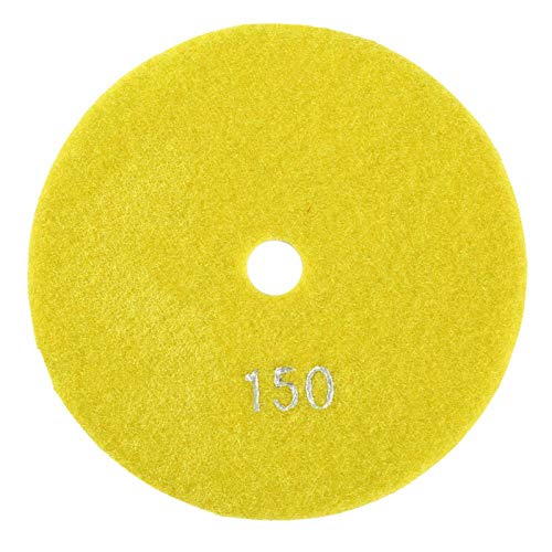 Schleifscheiben, Nass-/Trocken-Polierset, 5'' Zoll 125mm Nass-Diamant-Polierpads Schleifscheiben für Granit-Beton-Marmor(150) von Fyearfly