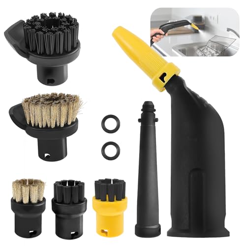 10 Stück Dampfreiniger Zubehör für Kärcher Dampfreiniger SC1 SC2 SC3 SC4 SC5 Enthalten Kupfer-Messerbürste Dichtungsring Düse Nylon-Messerbürste Kupferbürste Kurzhalsdüse 10 Stück Dampfreiniger Zubehör für Kärcher Dampfreiniger SC1 SC2 SC3 SC4 SC5 Enthalten Kupfer-Messerbürste Dichtungsring Düse Nylon-Messerbürste Kupferbürste Kurzhalsdüse von Fyeme