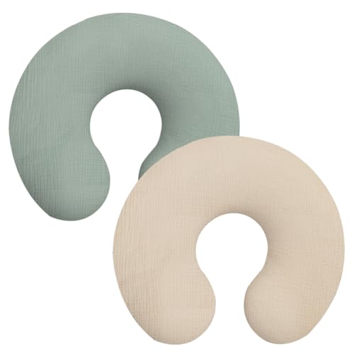 2 Stück Stillkissen Bezug 58x47cm Baumwolle Weich Atmungsaktiv Nursing Cover mit Reißverschluss Abnehmbar Waschbar motherhood breastfeeding cover für Männliche Weibliche Babys (Aprikose Hellgrün) 2 Stück Stillkissen Bezug 58x47cm Baumwolle Weich Atmungsaktiv Nursing Cover mit Reißverschluss Abnehmbar Waschbar motherhood breastfeeding cover für Männliche Weibliche Babys (Aprikose Hellgrün) von Fyeme