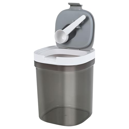 Aufbewahrungsbox mit Deckel 800ml/1300ml Kaffeedose Luftdicht mit Löffel Stapelbar Abnehmbar Kaffeedose für Gemahlenen Kaffee Aufbewahrung von Kaffeebohnen Braunem Zucker Mehl Müsli (12.3+12+15cm) von Fyeme