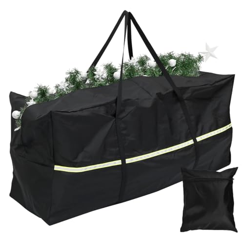 Aufbewahrungstasche Schutzhülle Auflagentasche Gartenauflagen Polsterauflagen Schutzhülle Wasserdicht Oxford 210D Mit Handgriff für Gartenauflagen Polsterauflagen Schutzhülle (1 pc, 122x39x55 cm) von Fyeme