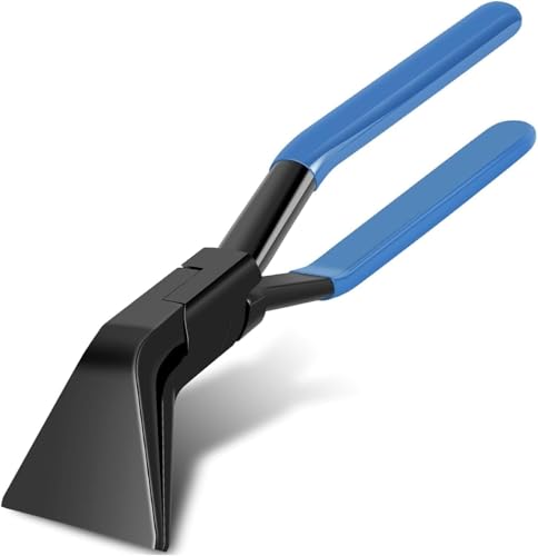 Blechbieger Hand Abkantzange Biegezange Kohlenstoffstahl Brüniert Gerade 0° Gewinkelt 45° und 90° Falzzangen für Dachdecker Klempner (Blau 45°) von Fyeme