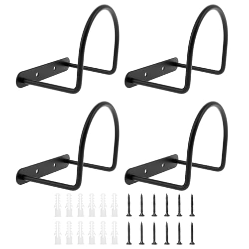 Fyeme 4 Stück Cowboyhut Haken Metall Wandmontage Hutständer Robust Langlebig Glatt Platzsparend Cap Halterung Wand für Cowboyhüte Fedoras Sonnenhüte Breitkrempige Hüte von Fyeme