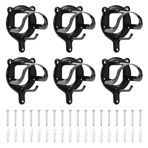 Fyeme 6 Stück Trensenhalter Pferd Metall Sattelhalter mit Rohr Schrauben Langlebig Nicht Leicht Verformen Aufbewahrung Zubehör Sattelhalter Wand für Stall Garage Veranda Bauernhof Scheune von Fyeme