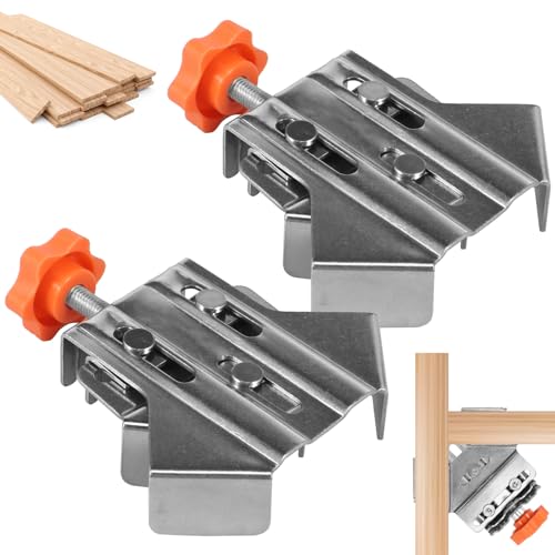 Rechts Winkel Klemme Winkelspanner Set Einstellbarer Winkel Eckenspanner Holz Aluminium Metall für Holzbearbeitungs, Schränke, Bilderrahmen (Offener Typ) von Fyeme