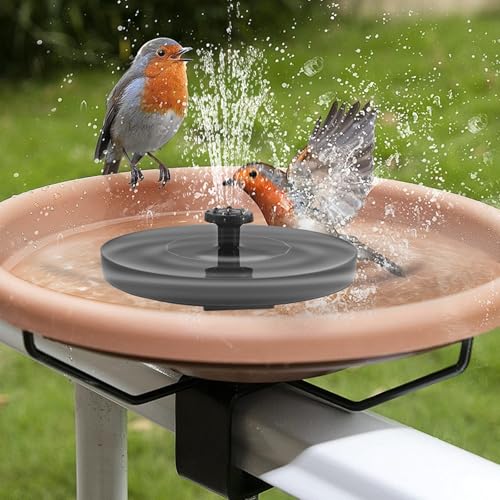 Solarbrunnen für Draussen mit 7 Fontänenstile Solar Springbrunnen für Außen Monokristallines Silizium Solar Teichpumpe für Außen Vogelbäder Aquarien Teiche Schwimmbäder Gärten von Fyeme