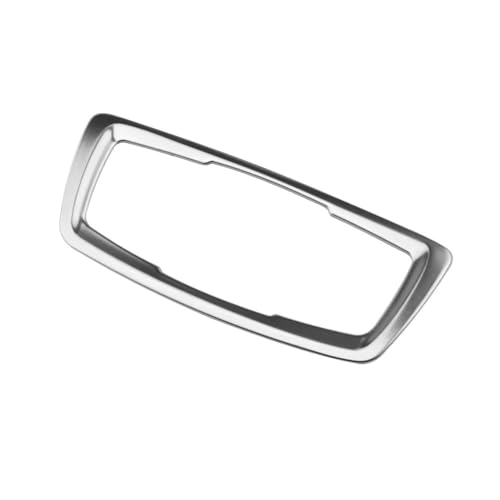 Armaturenbrett-Zierleiste Scheinwerfer Auto Scheinwerfer Schalter Taste Rahmen Abdeckung Trim Passend für BMW Dekoration Aufkleber Zubehör(Stainless steel) von Fymlok
