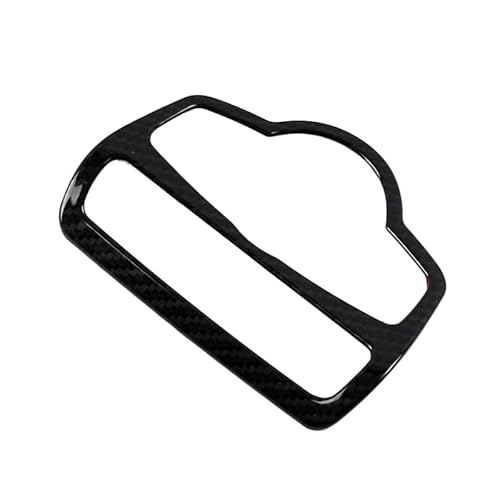 Armaturenbrett-Zierleiste Scheinwerfer Auto Styling Scheinwerfer Schalter Tasten Dekorative Abdeckungen Trim Innen Aufkleber Passend für Mercedes Benz W205 C Klasse GLC Zubehör(ABS Carbon fibre) von Fymlok