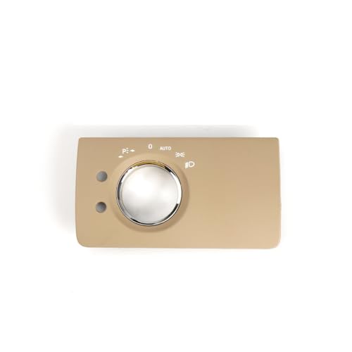 Armaturenbrett-Zierleiste Scheinwerfer Autoinnenscheinwerfer-Schalttafelverkleidung, Ersatz Passend für die Scheinwerfer-Tastentafel für Mercedes Benz ML GL W164 X164 300 350 450 500(Model A Beige) von Fymlok