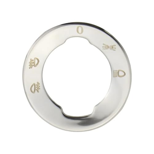 Armaturenbrett-Zierleiste Scheinwerfer Scheinwerfer Lampe Schalter Taste Panel Rahmen Passend für Volkswagen VW T-roc Troc 2017-2023 Zubehör Aufkleber Abdeckung Trim Edelstahl(Style 1) von Fymlok