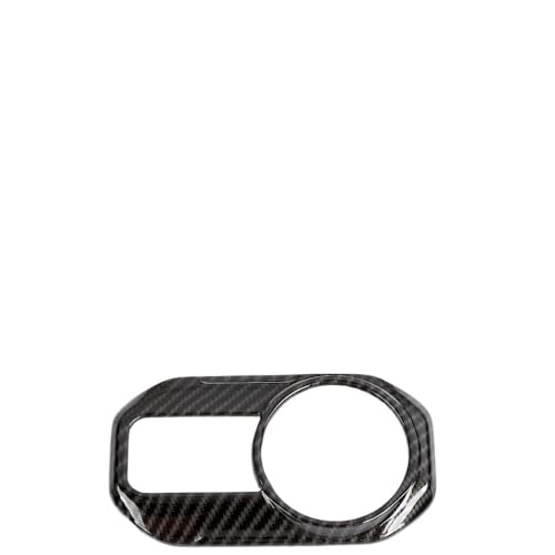 Armaturenbrett-Zierleiste Scheinwerfer Scheinwerferschalter-Tastenverkleidungsabdeckung Innenzubehör Passend für Jeep Wrangler(Black) von Fymlok