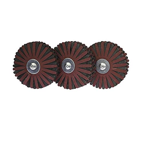 Drahtbürste Winkelschleifer 3 Teile Wellenmontierte Emery Draht Schleifscheibe Radial Schleifmittel Polierbürste for Holz Unregelmäßige Oberfläche(MIX) von Fymlok