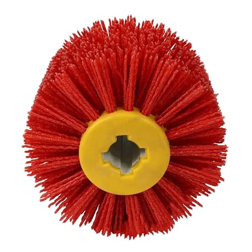 Drahtbürste Winkelschleifer 4X rote Schleifdraht-Trommelbürsten Uso apto para Entgraten und Polieren von Schwabbelscheiben(120 Grit) von Fymlok