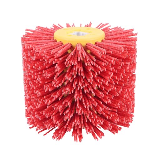 Drahtbürste Winkelschleifer Rote Schleifdraht-Trommelbürsten Uso apto para Entgraten und Polieren(80) von Fymlok