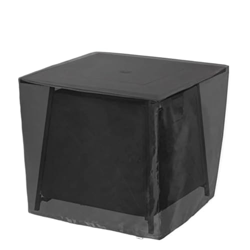 Feuerstelle Abdeckung Runde Wasserdichtes Feuerstellenabdeckung, , quadratisch, wasserdicht, for Kamin, Feuerstellensäule, Abdeckung for Gartenmöbel(Black,68x68x120cm) von Fymlok