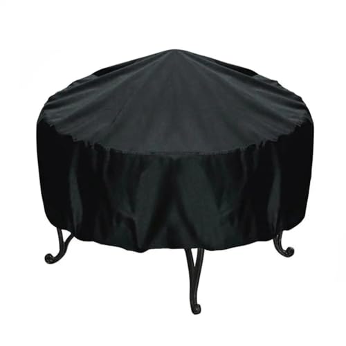 Feuerstelle Abdeckung Runde Wasserdichtes Oxford-Stoff, runde Feuerstellen-Kochgeschirr-Abdeckung, staubdicht und wetterbeständig, for Garten Outdoor(84cmX50cm) von Fymlok