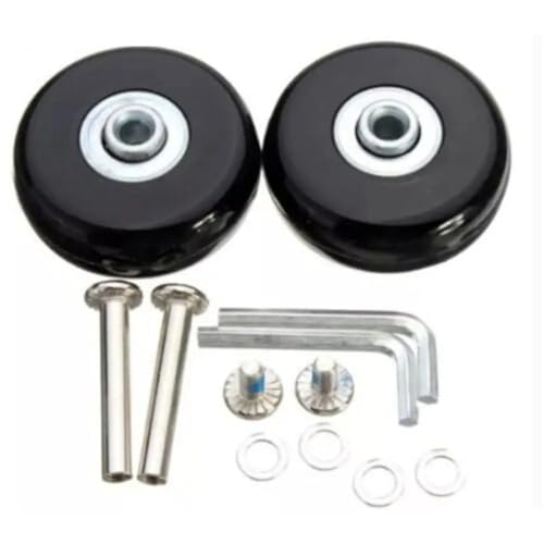 Universal Kofferrollen 2x Ersatz Reise Gepäck Koffer Räder Achsen Reparatur Kit Dia.40mm/50mm/60mm(2pcs-40mm18mm) von Fymlok