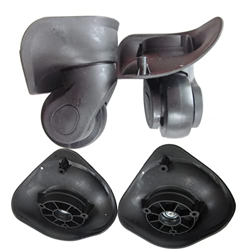 Universal Kofferrollen Austausch Gepäckräder for Koffer-Reparatur Handspinner Caster Ersatzgummiräder Trolley-Teilen(Black,S) von Fymlok