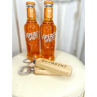 Flaschenöffner Aperol Aus Holz Mit Lasergravur, Wunschtext Möglich, Personalisierte Geschenke von FynaDesign