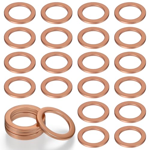 20 Stück Unterlegscheiben Kupfer M14 x 20 x 1,5 Ölablassschraube Dichtung Metrische Metall Flache Dichtringe Kupferscheiben Kupfer Unterlegscheiben 20 Stück Unterlegscheiben Kupfer M14 x 20 x 1,5 Ölablassschraube Dichtung Metrische Metall Flache Dichtringe Kupferscheiben Kupfer Unterlegscheiben von Fyntave
