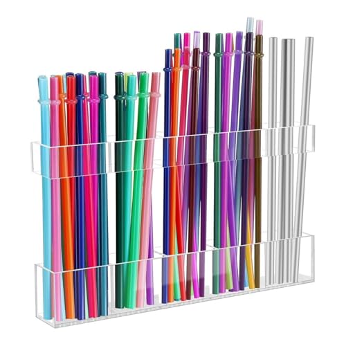 Fyrdyn Akryl-Strohhalme-Organizer | Strohhalmehalter | Selbstklebender Aufbewahrungsrack Für Besteck Fyrdyn Akryl-Strohhalme-Organizer | Strohhalmehalter | Selbstklebender Aufbewahrungsrack Für Besteck von Fyrdyn