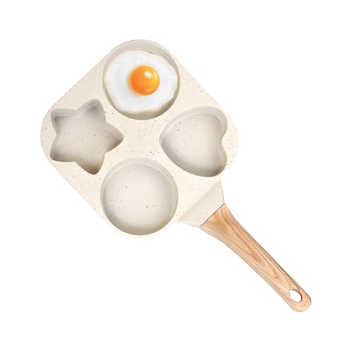 Fyrdyn Antihaft Eierbratpfanne,4 Tassen Omelettpfanne | Pfanne Mit Ergonomischem Griff Zum Omelett Und Pfannkuchen Zubereiten von Fyrdyn