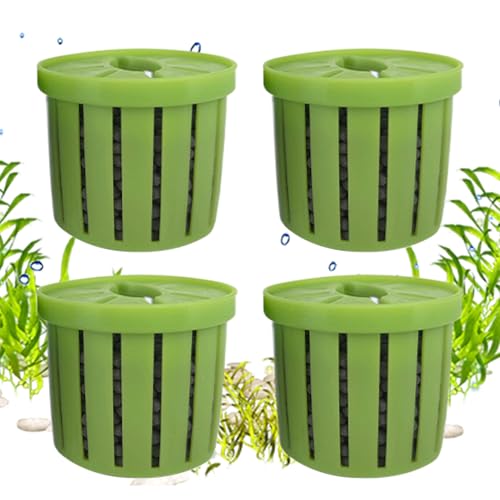 Fyrdyn Aquarium Pflanzenhalterung - Stabiler Fischtank Netzbecher Für Pflanzen | Deko für Wasserlandschaften Pflanzhalter Zuhause Büro Hotel Restaurant von Fyrdyn