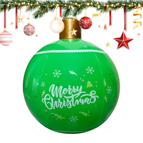 Fyrdyn Aufblasbarer Weihnachtsball | PVC Aufblasbare Ball Weihnachtsdekoration | wasserdichte Outdoor Deko Rasenschmuck Für Festparty Wohnzimmer Garten Hinterhof Balkon Fyrdyn Aufblasbarer Weihnachtsball | PVC Aufblasbare Ball Weihnachtsdekoration | wasserdichte Outdoor Deko Rasenschmuck Für Festparty Wohnzimmer Garten Hinterhof Balkon von Fyrdyn