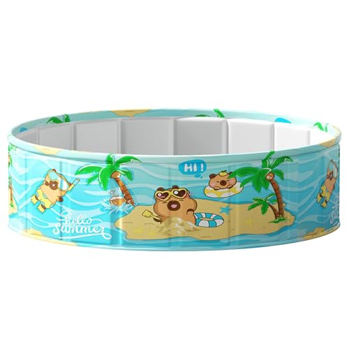 Fyrdyn Aufblasfreier Swimmingpool - Verschleißfester Klapppool | PVC Wasserdicht Tragbar Platzsparend Für Wasserspaß Im Garten Fyrdyn Aufblasfreier Swimmingpool - Verschleißfester Klapppool | PVC Wasserdicht Tragbar Platzsparend Für Wasserspaß Im Garten von Fyrdyn