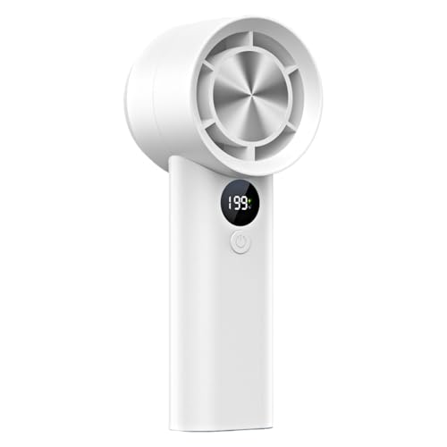 Fyrdyn Aufladbarer Handventilator | Kompakter USB-wiederaufladbarer tragbarer Ventilator - Must-Have bei heißem Wetter mit 199 verschiedenen Windmodi für Reisen Camping Angeln sowie Picknick von Fyrdyn