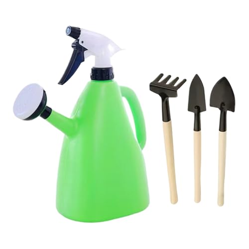 Fyrdyn Blumengießkanne, Gartenblumen-Bewässerungsflasche, 1 l, Zimmerpflanzen-Sprinkler-Spray mit ergonomischem Griff für Hinterhof, Rasen, Hof von Fyrdyn
