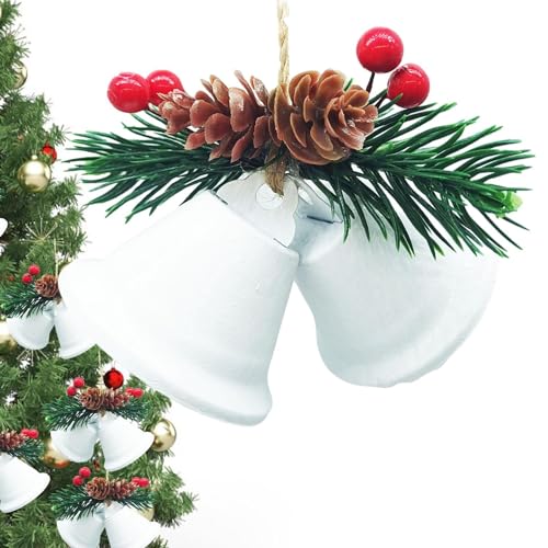 Fyrdyn Christbaum Schmuck Künstlich | Metall Weihnachtsglocken | Hangbare Metall Anhang Deko Fenster Zuhause Party Laden Fest Atmosphare Steigern Fyrdyn Christbaum Schmuck Künstlich | Metall Weihnachtsglocken | Hangbare Metall Anhang Deko Fenster Zuhause Party Laden Fest Atmosphare Steigern von Fyrdyn